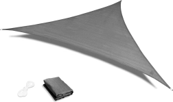 Voděodolná stínící plachta trojúhelník 3 × 3 × 3 m – šedá ModernHome