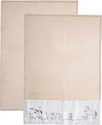 Bavlněné kuchyňské utěrky 70 × 50 cm, 2 ks