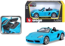 Kovový model Bburago Porsche 718 Boxster 1:24 modrý
