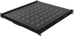 Výsuvná police do rackové skříně 19" 1U, 500 mm, černá