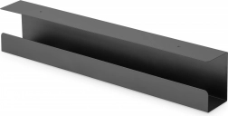 Ocelový kanál na kabely pod stůl, 60 cm, černý