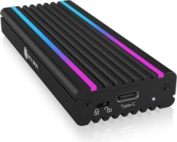 Hliníkový box pro M.2 NVMe SSD s RGB podsvícením USB‑C 10 Gb/s