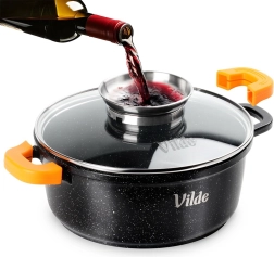 Granitový hrnec se skleněnou poklicí terruna aroma 20 cm, 2,1 l