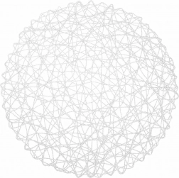 Papírová kulatá stolní podložka 35 cm bílá