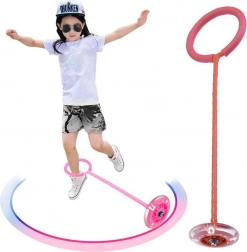 Červená Hula Hoop skákací hračka s LED světly pro děti