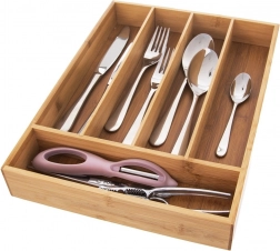 Bambusový organizér do zásuvky na příbory 35 × 26 cm