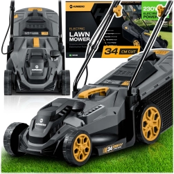 Humberg HM-612 elektrická sekačka na trávu 1400 W, záběr 34 cm