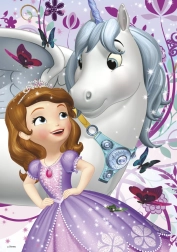 Dino puzzle Sofie a jednorožec 200 dílků