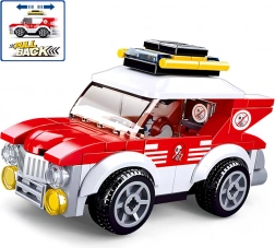 Sluban Town závodní autíčko – natahovací stavebnice