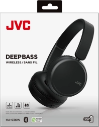 JVC bezdrátová on‑ear sluchátka HA-S36W černá