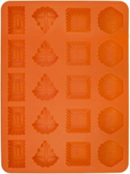 Silikonová forma na sušenky SILLINIE, hnědá