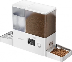 Rojeco fontána a krmítko pro domácí mazlíčky 3,5 l a 5 l, bílá