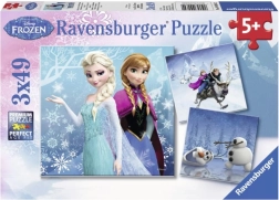 Ravensburger puzzle Frozen: zimní dobrodružství 3×49 dílků