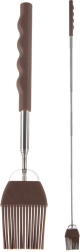 Teleskopický silikonový kuchyňský štětec 21–67 cm