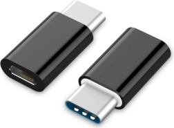 Adaptér USB-C na microUSB (F) černý