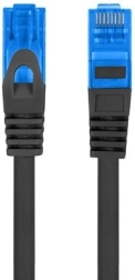 Patchcord kat.6a S/FTP černý 5m