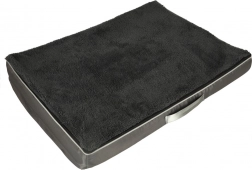 Ortopedické voděodolné pelíškové lehátko pro psa a kočku 90 × 70 × 10 cm, šedé