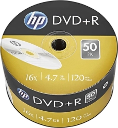 Hp dvd+r 16x 4,7 gb, balení 50 ks