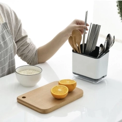 Odkapávač na příbory do dřezu – černý