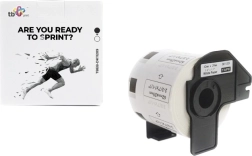 Samolepicí etikety TB Print pro BROTHER 62 × 29 mm, černý tisk na bílé, 800 ks