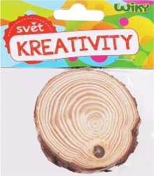 Dřevěné kolečko 6–7 × 0,5 cm, sada 2 ks