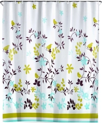 Sprchový závěs s háčky, voděodolný PEVA 180 × 180 cm – Vilde