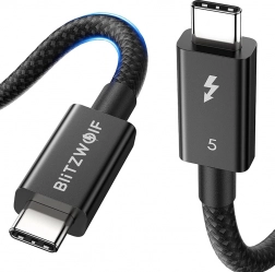 BlitzWolf USB‑C kabel 240 W, 1,5 m, černý
