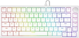 Magnetická herní klávesnice astral white s přepínači outemu white jade a rgb