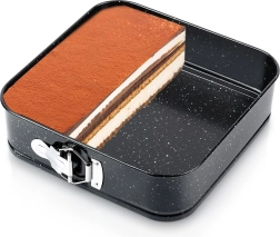 Rozpínací granitová čtvercová forma na pečení 24 × 24 × 6,8 cm