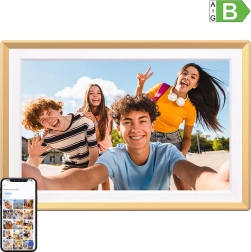 Digitální fotorámeček Arzopa D14 golden – 14″ Wi‑Fi Full HD dotykový rámeček