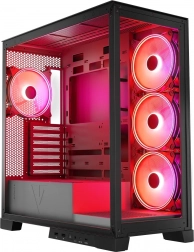 počítačová skříň volcano space argb černá