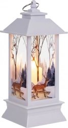 Vánoční LED lucerna RUHHY bílá