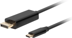 Kabel USB-C na DisplayPort 1.8m 4K 60Hz černý