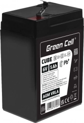 AGM VRLA baterie 6 V 5 Ah IP54 GREEN CELL CUBE