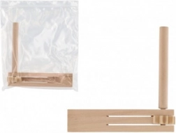 Dřevěná řehtačka 13 × 13 cm v sáčku