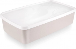 Plastový box na potraviny s víkem 2 l béžový