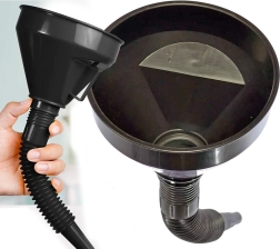 Velký palivový trychtýř se sítkem a ohebným nástavcem XXL