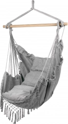 maltec závěsné brazilské křeslo l.gray