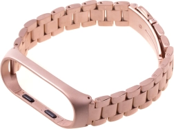 Kovový pásek pro XIAOMI MI BAND 3/4 – růžově zlatý