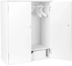 Malá noha šatní skříň pro panenky bílá