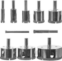 Sada diamantových vykružovacích korunek 10 ks BIGSTREN