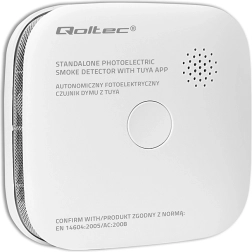 Detektor kouře s baterií TUYA Wi‑Fi, alarm 85 dB a LED