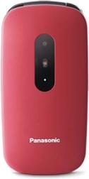 Telefon pro seniory Panasonic červený
