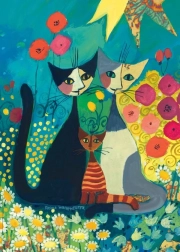 Heye metalické puzzle květinový záhon 1000 dílků