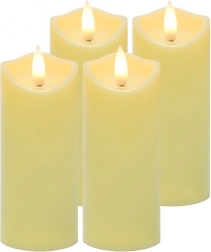 LED svíčky do lampionů 12,5 × 5 cm, sada 4 ks RUHHY