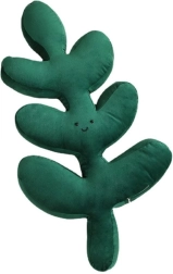 Dekorativní plyšový polštář ve tvaru listu – Typ 1