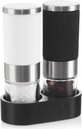 Ruční mlýnky na sůl a pepř se stojánkem, sada 2 ks