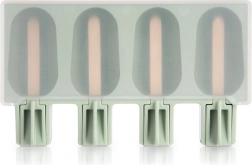 Silikonová forma na nanuky s víčkem zelená