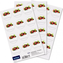 Samolepicí etikety na sklenice 36 ks