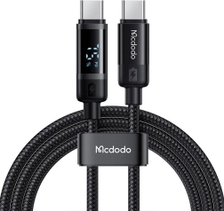 MCDODO USB‑C na USB‑C kabel s displejem, 60 W, 1,2 m, černý